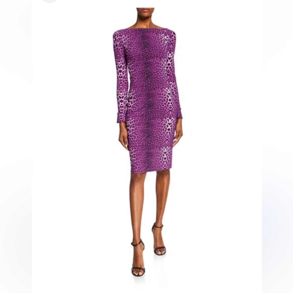 Purple Leopard Print Dress by Chiara Boni La Petite Robe